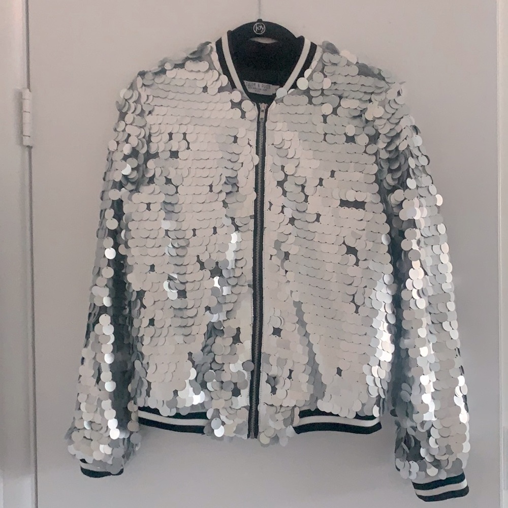 Liquor and Poker sequin jacket